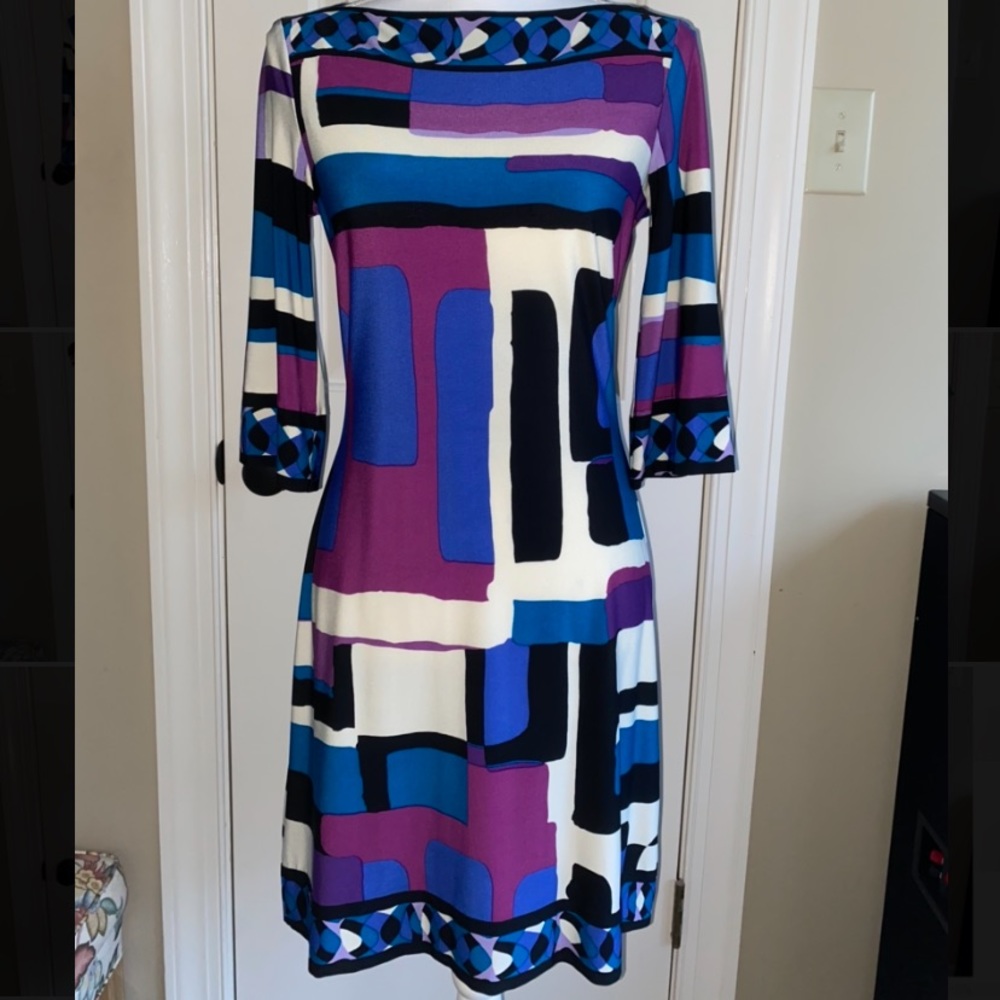 Beautiful block design Sz 6 dress